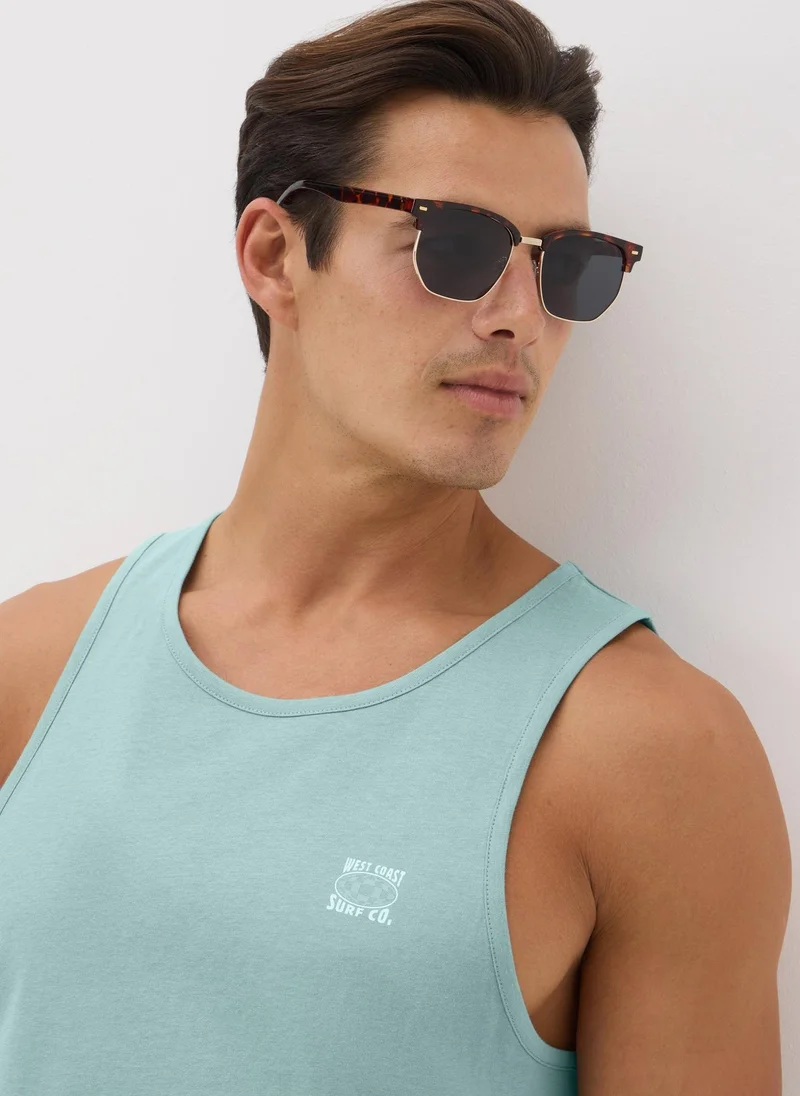 Matalan Teal Surf Ringer Vest