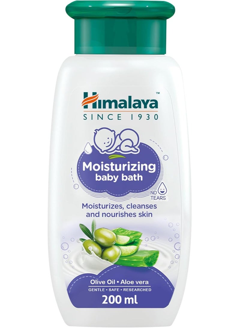 Himalaya Moisturizing Baby Bath With Olive Oil And Aloe Vera 200 ml - Image 1