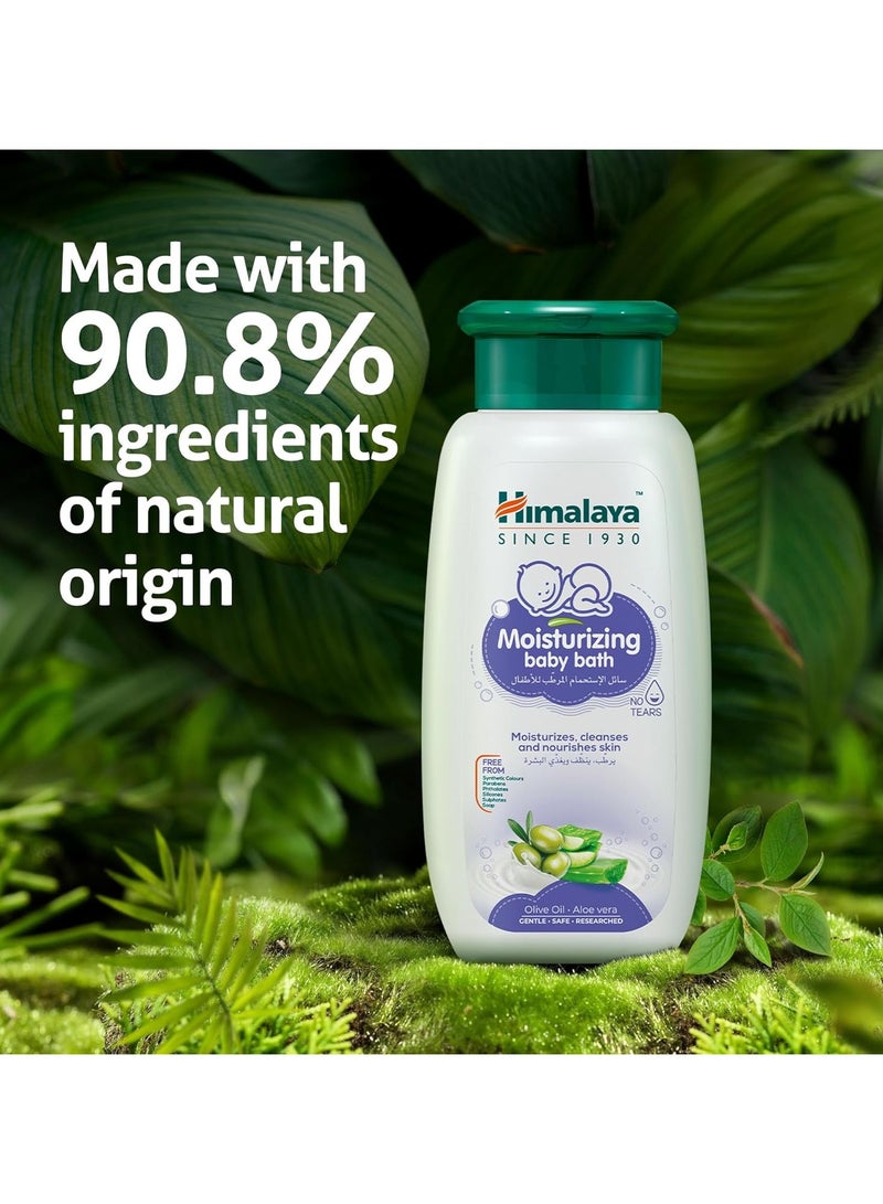 Himalaya Moisturizing Baby Bath With Olive Oil And Aloe Vera 200 ml - Image 2