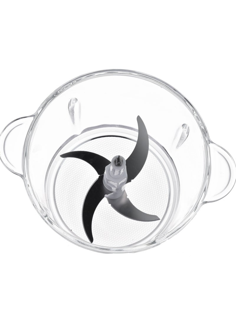 SONASHI Multi-Chopper with Powerful Motor and Max Capacity 3L | Chopper with Mincer Grinder Function & Glass Bowl | Stainless Steel Blade Set for Effective Chopping 3 L 500 W SMC-23G Black/Silver - Image 5