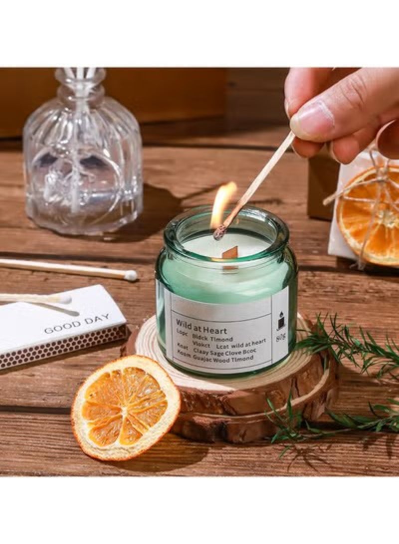 صندوق هدايا من 7 قطع من الشموع المعطرة - شموع الصويا لهدايا أعياد الميلاد وحفلات الزفاف واليوغا والاسترخاء في الحمام وديكور المنزل - Image 3