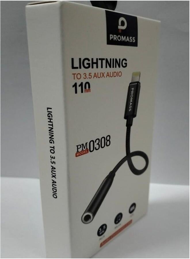 PROMASS Lightning To 3.5 Aux Audio Cable. - Image 2