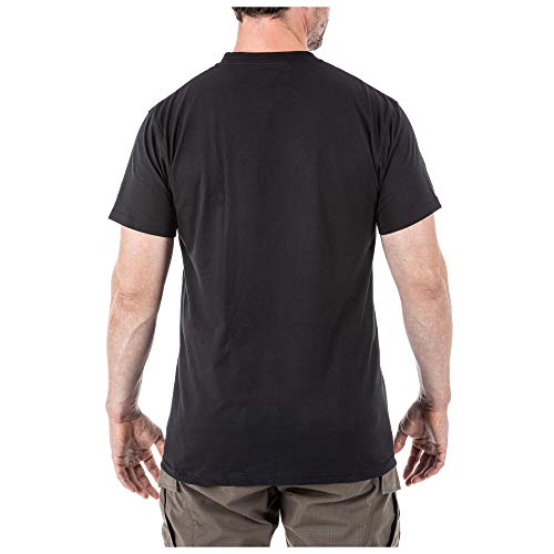 5.11 Tactical Men's Utili-T Crew Neck Shirt, 3-Pack, Breathable Cotton Fabric, Black, Large, Style 40016 - Image 3