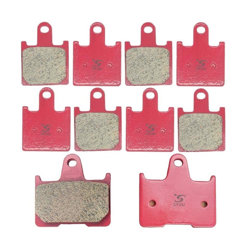 S SYUU Ceramic Front Rear Brake Pads Set Compatible with Kawasaki ZZR 1400 Ninja ZX14 ZX1400 Concours 14 ZG1400 GTR 1400 ABS 2008 2009 2010 2011 2012 20132016 ZX14R 2013 2014 2015 2016 FA417F FA254R