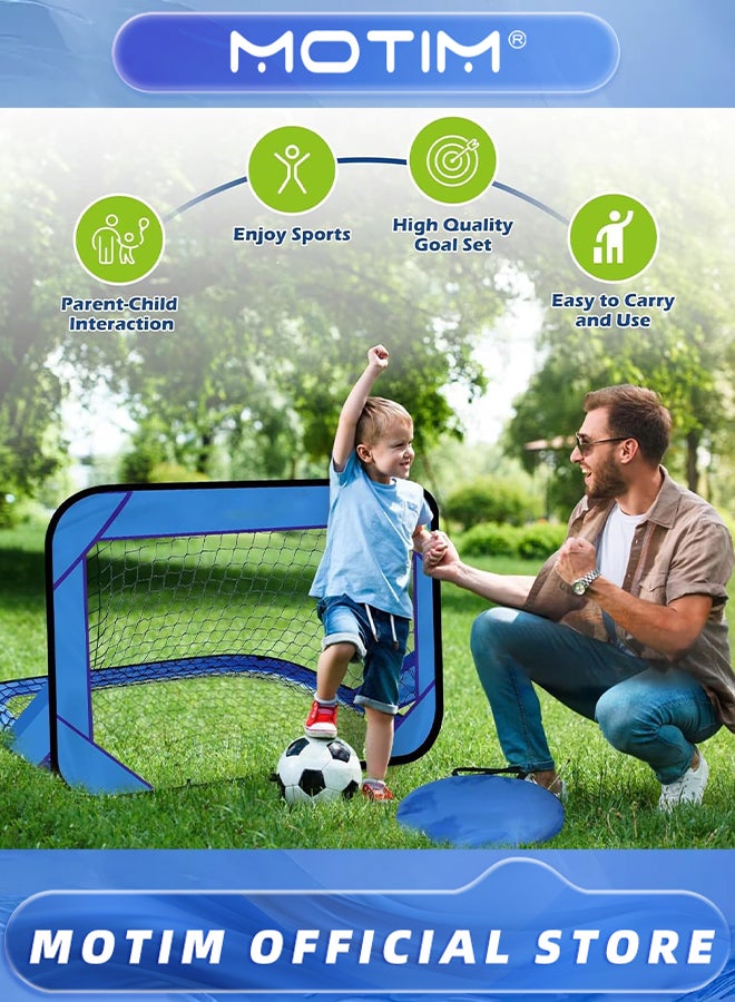 Motim Soccer Goal Net 4 Modes Children's Football Goals Compact Football Gate Soccer Net for Children's Football Training - Image 4