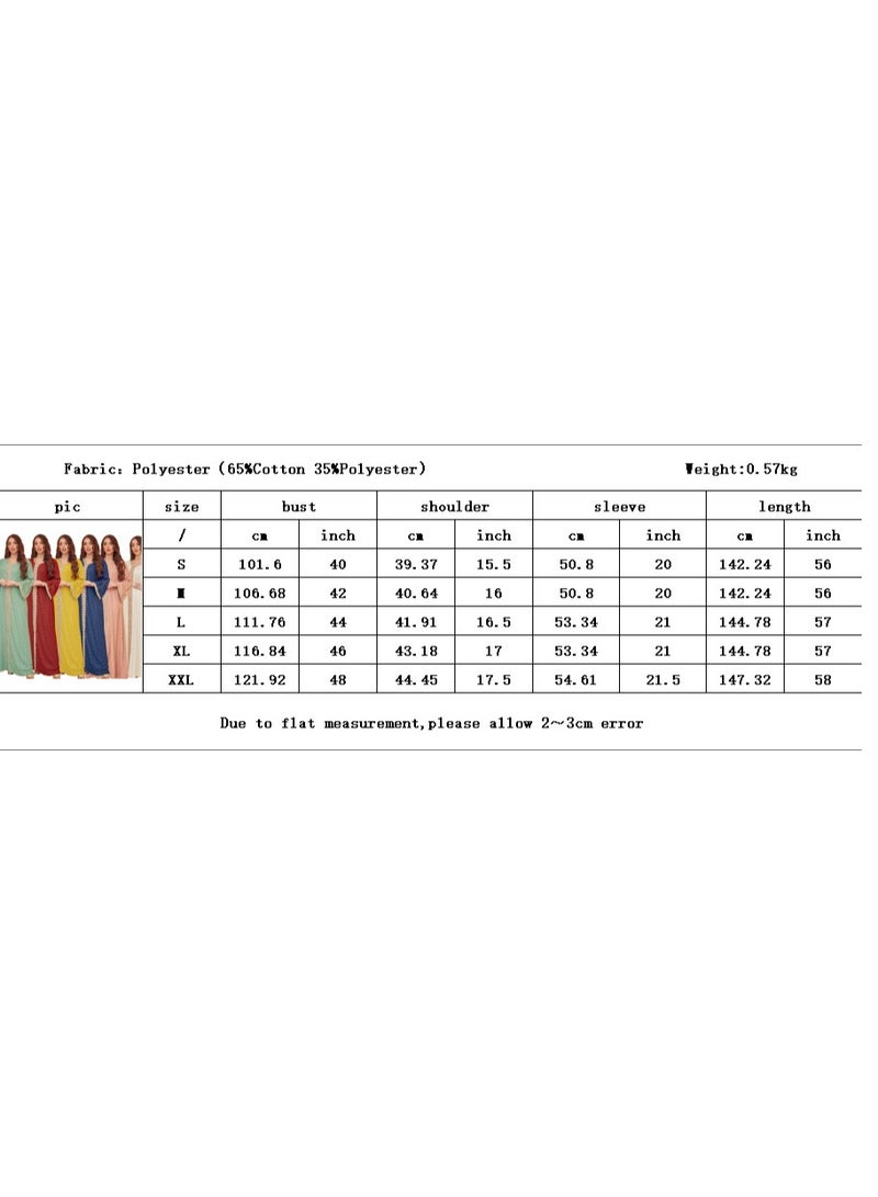 general AB146 Middle Eastern Women's 2077 Summer Embossed Robe Dress - Image 3