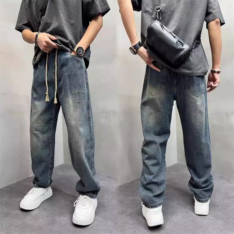 Unisex Casual Daily Denim Jeans - Image 4