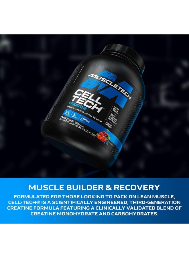 MuscleTech Performance Series Cell Tech Fruit Punch 2.72 Kg - Image 3