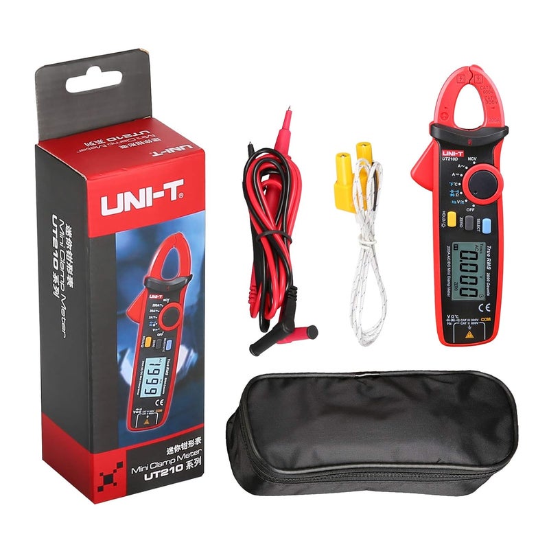 يوني تي مقياس المشبك الرقمي UNI-T UT210D للتيار المتردد/المستمر، الجهد، المقاومة والسعة - Image 5