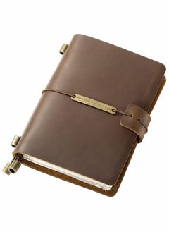 Y&D Leather Journal Refillable Handcrafted Notebook, Elegant Design, Strap Closure System, Lovely Gift Journals, Cover for Men and Women, Dark Brown  - Image 5