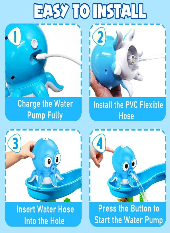 Kimicare Water Table Pump, Octopus Rechargeable Water Pump for Water Table Toddlers 1-3 Continuous Flow Summer Sensory Toys Water Play Table Accessories Outdoor Water Toys - Image 4