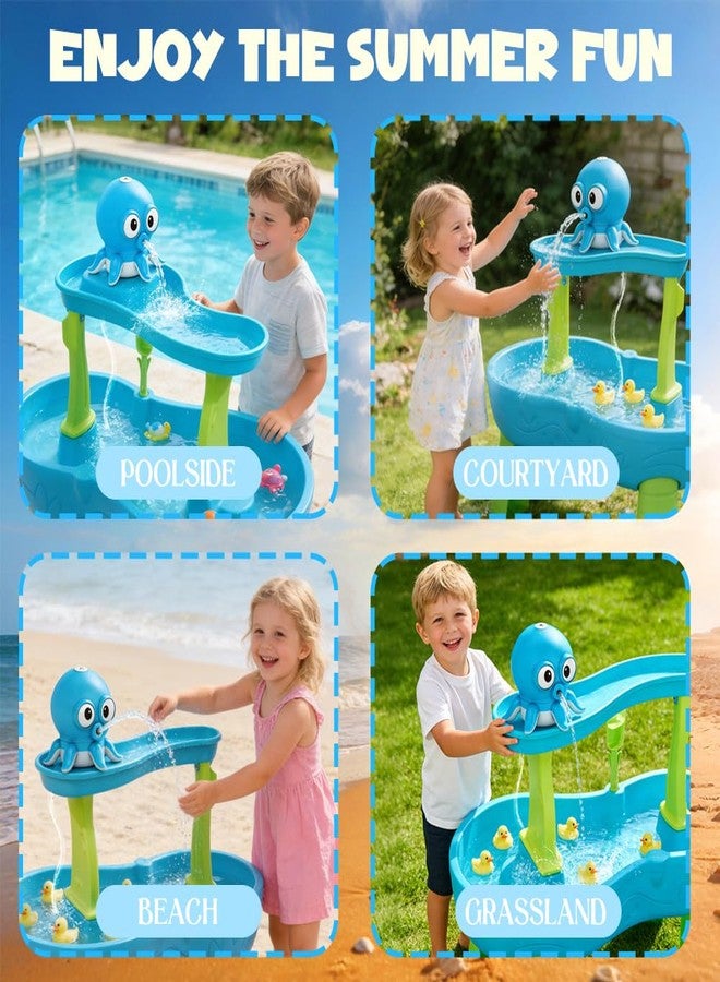 Kimicare Water Table Pump, Octopus Rechargeable Water Pump for Water Table Toddlers 1-3 Continuous Flow Summer Sensory Toys Water Play Table Accessories Outdoor Water Toys - Image 5