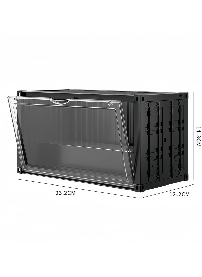 SKT Shiketro Labubu Container Blind Box Storage Box Dustproof Cabinet Home Transparent Pop Mart Display Stand Doll Doll Box (with light)  - Image 1