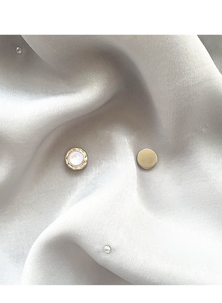 8pcs Hijab Pins, Hijab Pins Multi-Use Strong Hijab Magnets Pinless Brooch Round Style No-Snag Scarf Clasp for Women Clothes Shirts Scarves - Image 4