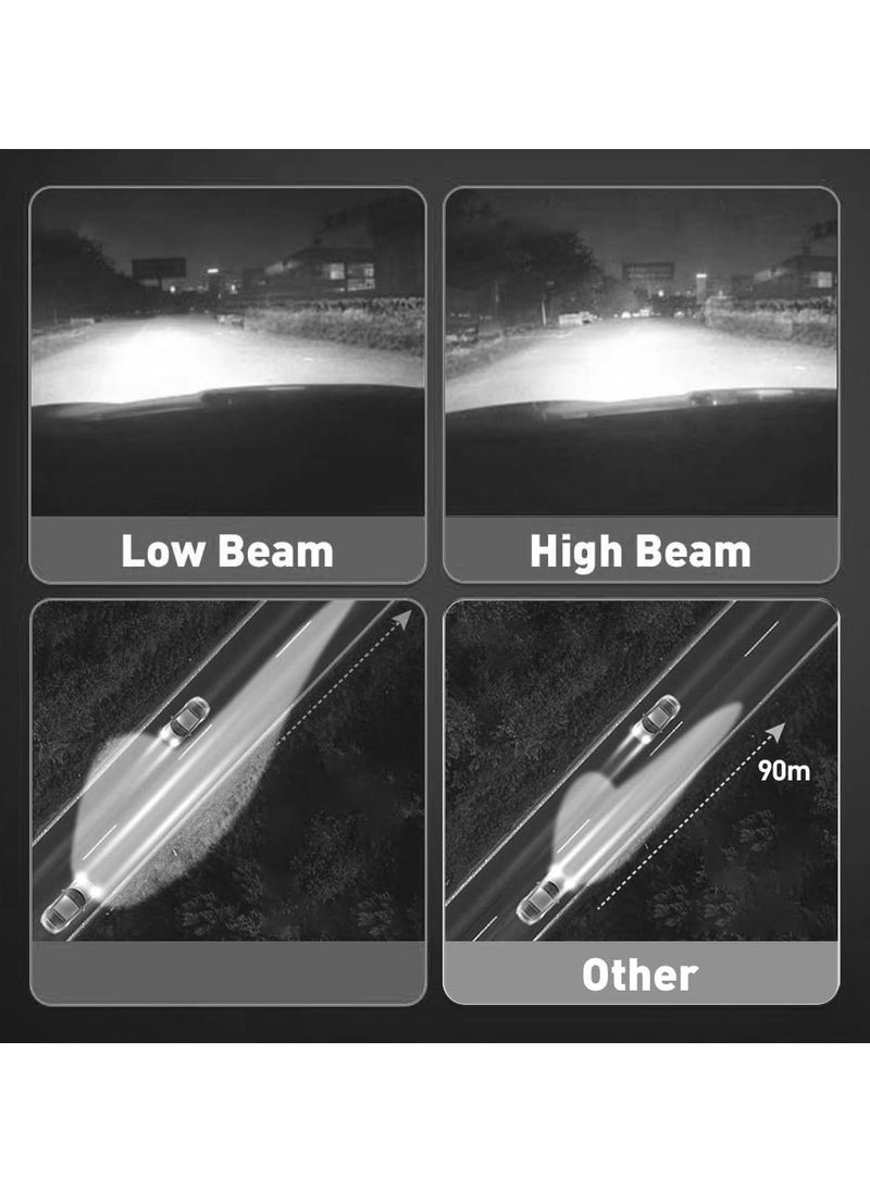 Toby's - Toby's LX60-H4 120Watt/Pair Power Original Tested LED Headlight Assembly 12000 Lumens Pair Bright Color With Temperature (6500K) - Image 1