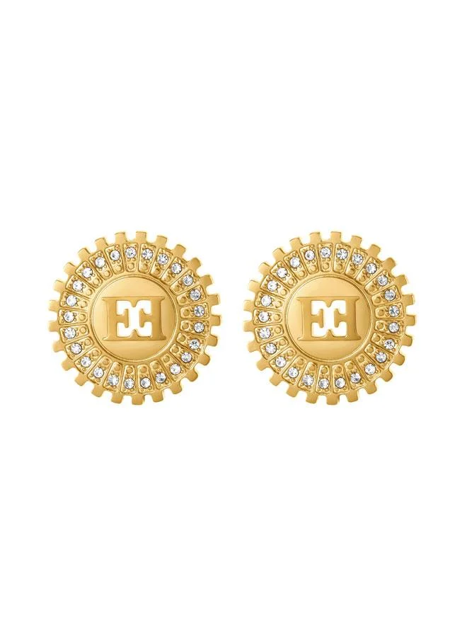ESCADA Naomi Gold Plated 316L Stainless Steel Stud Earrings for Women