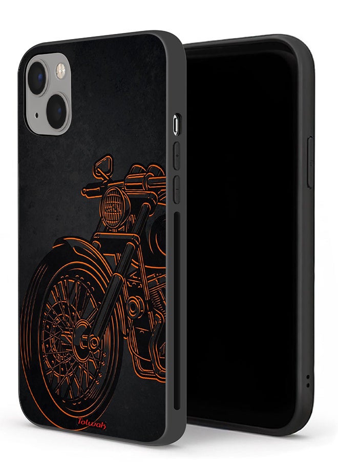 Tolwak Apple iPhone 13 Protective Case Vintage Bike - Image 1