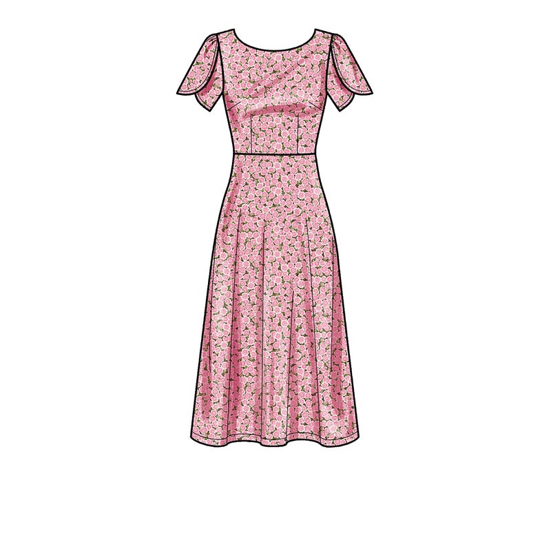 New Look Misses' Dress Sewing Pattern Kit, Code N6693, Sizes 4-6-8-10-12-14-16 - Image 4