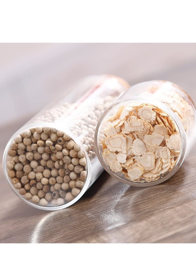 KASTWAVE 50ml Mini Glass Bottles, 6 Pack Mini Bottles Jars with Wood Cork Stoppers, Wish Bottles, Message Bottles for Wedding Favors, Baby Shower Favors, DIY Craft - Image 3