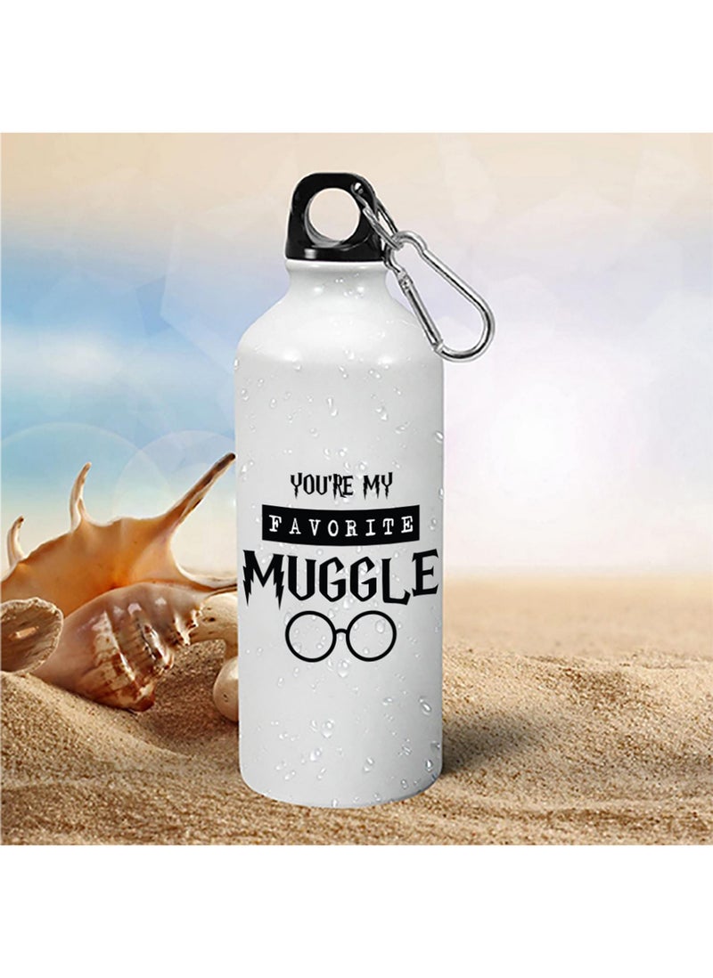 Spoil Your Wall Your Wall You'Re My Favorite Muggle Quotes Printed Sipper Water Bottle 750Ml - Image 3