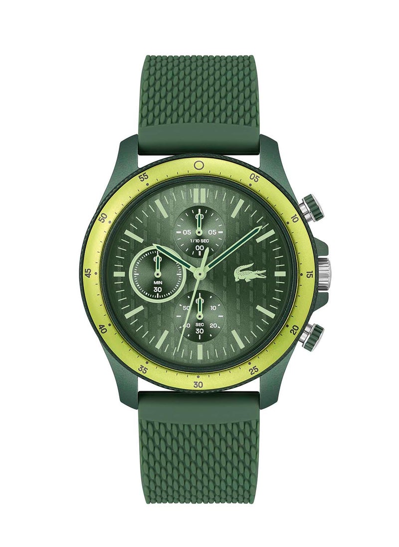 LACOSTE - Men's Chronograph Round Shape Silicone Wrist Watch 2011328 - 43 Mm - Image 1