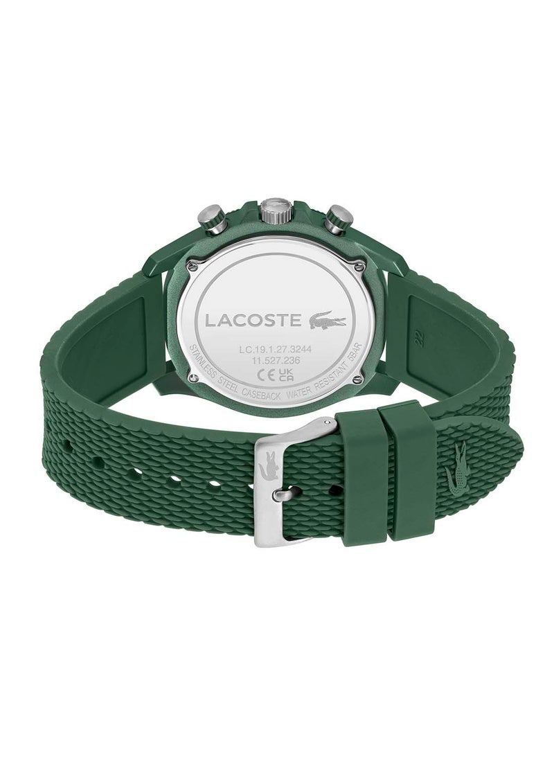 LACOSTE - Men's Chronograph Round Shape Silicone Wrist Watch 2011328 - 43 Mm - Image 1