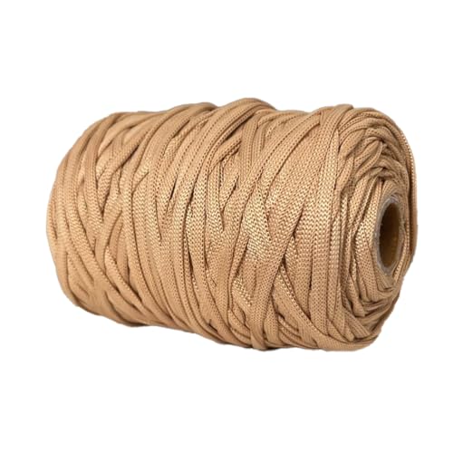 Crochela Polyester 4 MM Knitted Macrame Cord/Thread/Dori for Crochet, Knitting and Macrame (Weight : 250 Grams | Length : 100 Meters) (Light Brown) - Image 3