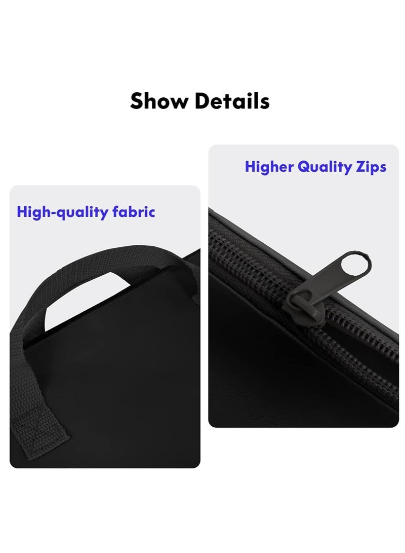 ZKOO ZKOO Large Size Art Portfolio Tote with Nylon Shoulder, Poster Board Storage Bag (24"*36"-Black)  - Image 4