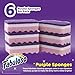 Fabuloso Sponges Purple ScratchFree Scrubber for Dishes and Surfaces Dishwashing Sponge for Bold and Bright Cleaning Experience 6 Count - Image 4