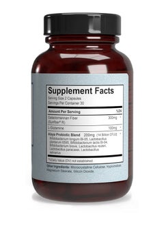 Alaya Naturals Advanced Synbiotic Probiotic + Prebiotic 14 Billion Cfu Delayed Release Probiotic Supplement With Prebiotics From Sunfiber® And Lglutamine For Gut Lining Integrity 60 Capsules  - Image 3