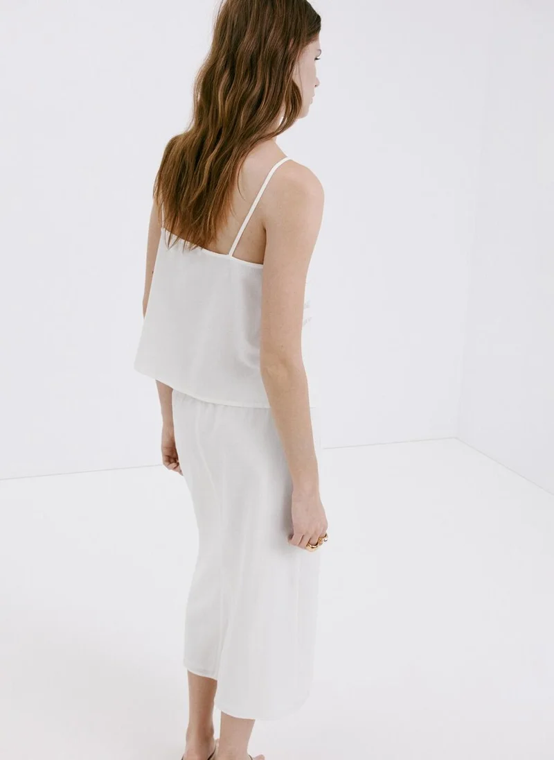 مانجو Tank Top With Floral Detail