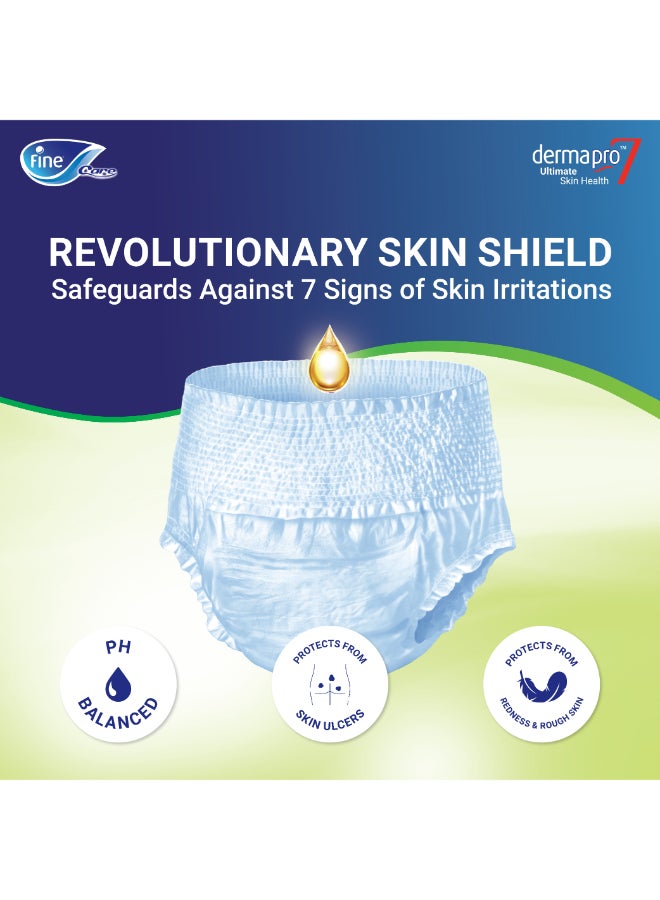 Fine Care Incontinence Unisex Adult Pull Up Diaper - Large Waist Size 100-140cm - Image 2