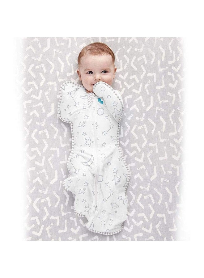 لاف تو دريم لفافة Love to Dream Swaddle UP، Silky-Lux 1.0 TOG، فائقة النعومة، مصنوعة من 100% فيسكوز فاخر من الخيزران، تسمح للطفل بالنوم في وضعية ذراعيه المفضلة، ملاءمة محكمة تهدئ منعكس مورو، كريمي، من 13 إلى 19 رطلاً - Image 3