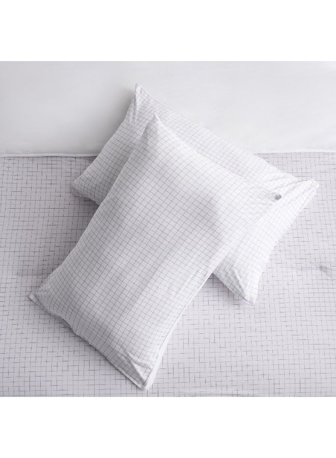 Home Box Ferum 3-Pieces Stripe Microfiber Jersey King Comforter Set 240 x 220 cm  - Image 2