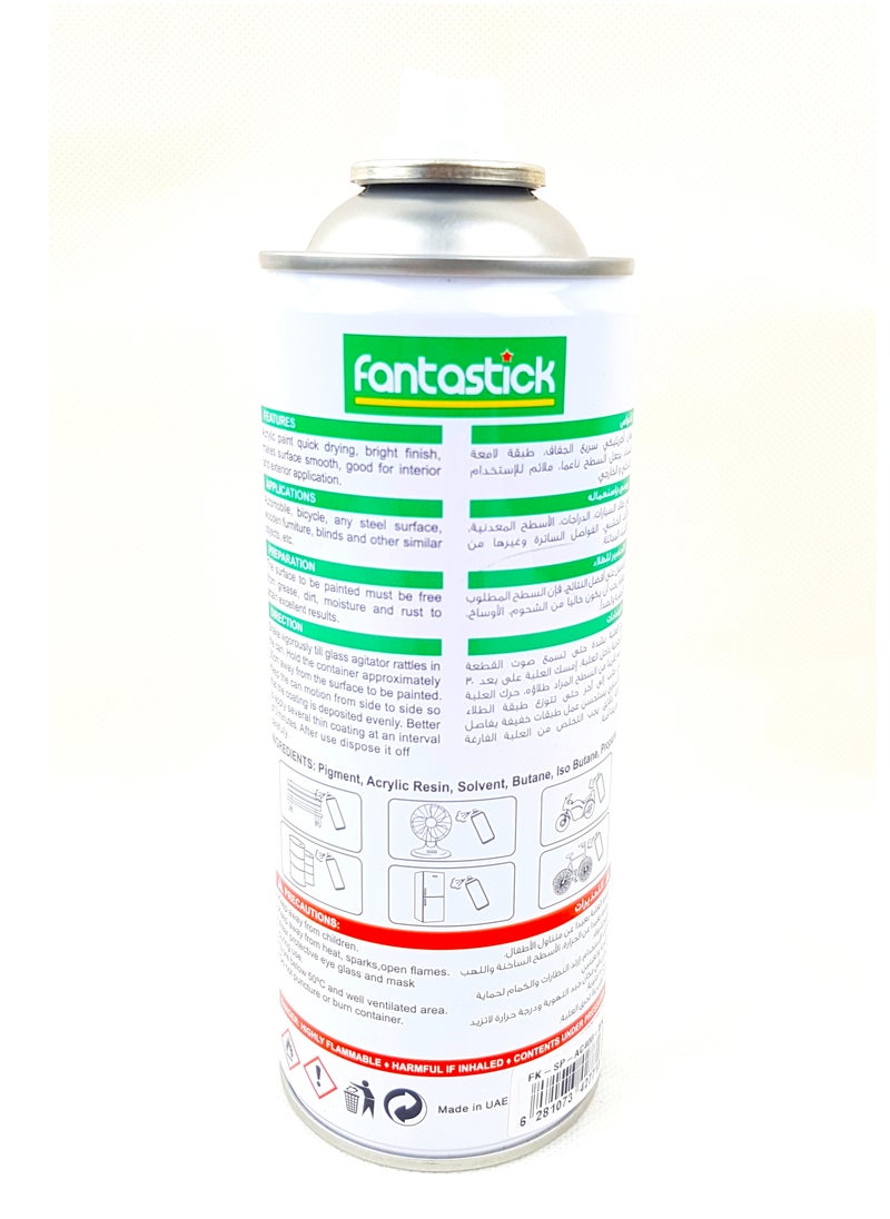 Fantastick 400ml All Purpose Spray Paint Bright Gold Color  - Image 2