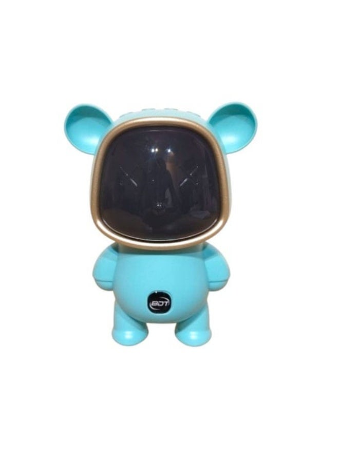 BDT مكبر صوت لاسلكي AN152 صغير يعمل بتقنية البلوتوث اللاسلكي| 5-7 ساعات من وقت التشغيل| أضواء RGB زاهية| تأثير صوتي RGB| أوضاع تشغيل متعددة BTV5.3/TF بطاقة BTV5.3/TF/محرك أقلام ومنفذ شحن من النوع C (أزرق) - Image 1