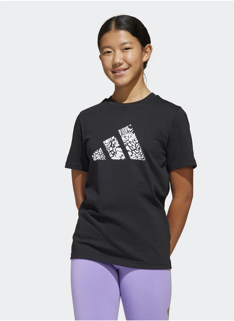 Adidas Youth Animal-Print Graphic T-Shirt