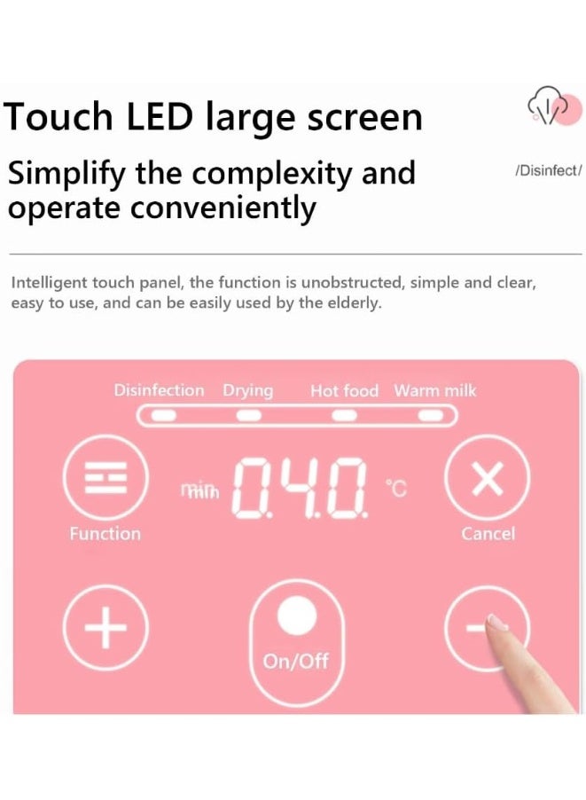 Baby Bottle Sterilizer, Electric Steam Bottle Sterilizer and Dryer, 5 in 1 Baby Milk Warmer Bottle/Sterilizer Universal Fit for All Baby Items Accessories - Image 3