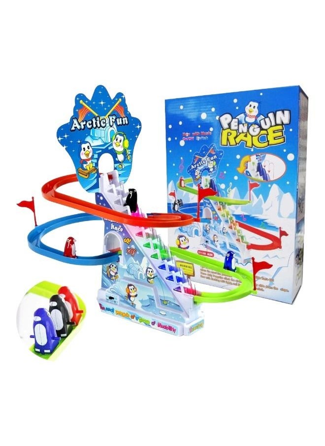 Rally Battery Operated Penguin Race Track With Lights And Sound  - Image 2