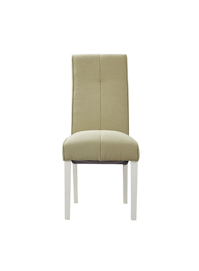 DANUBE HOME Kensley Dining Chair Set Of 2 Pu Strong And Sturdy Kitchen Dining Chairs 2 Piece Single Seater Modern Design Furniture For Dining Room Kitchen L 48x65x104 cm Pista Green  - Image 2