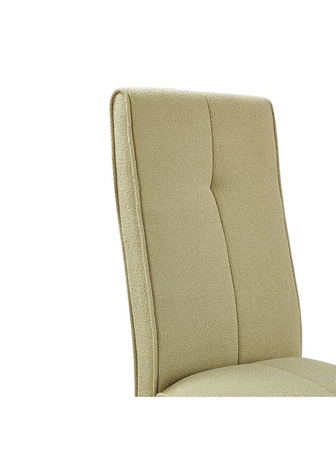 DANUBE HOME Kensley Dining Chair Set Of 2 Pu Strong And Sturdy Kitchen Dining Chairs 2 Piece Single Seater Modern Design Furniture For Dining Room Kitchen L 48x65x104 cm Pista Green  - Image 3