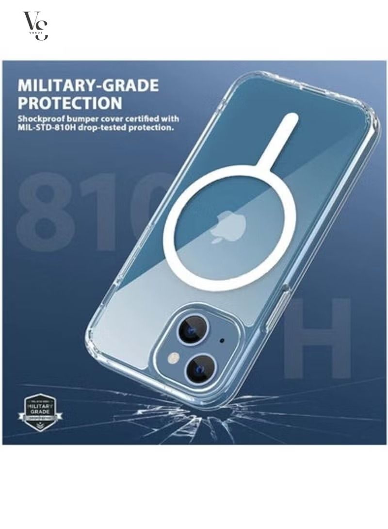 فيسوس غطاء حماية مع ماج سيف لهاتف آبل آيفون 14 شفاف - Image 1