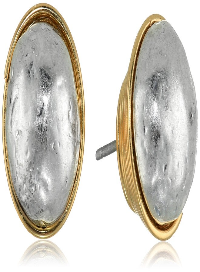 Robert Lee Morris Sculptural Bead Wire Wrapped Stud Earrings - Image 1