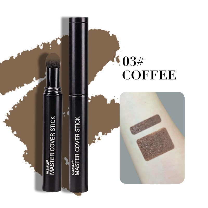 Cross-Border Hot-Selling Hairline Contouring Stick, Filling Nose Shadow, Shadow Powder, Repairing Forehead and Temples, Hairdressing Powder, Makeup Eyebrow Pencil(English 03#COFFEE) - Image 1