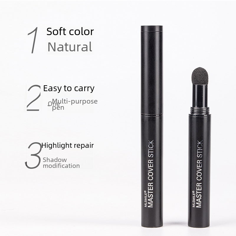 Cross-Border Hot-Selling Hairline Contouring Stick, Filling Nose Shadow, Shadow Powder, Repairing Forehead and Temples, Hairdressing Powder, Makeup Eyebrow Pencil(English 03#COFFEE) - Image 3