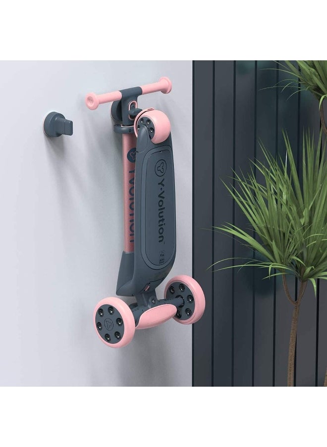 Yvolution Yvolution Y Glider NUA 3-Wheel Scooter (Pink)  - Image 3