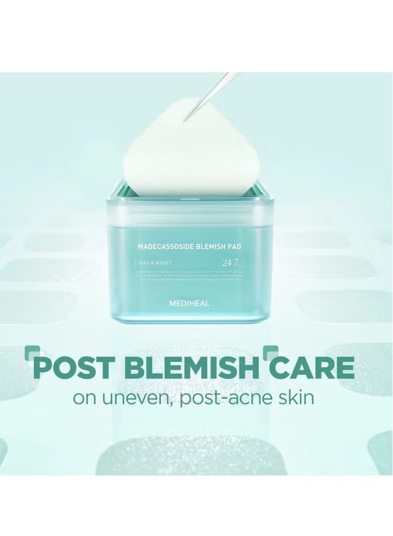 MEDIHEAL Madecassoside Toner Pads - with Centella Asiatica to Treat Blemishes and Improve Uneven Skin Tone - Vegan Gauze Fabric - Image 2