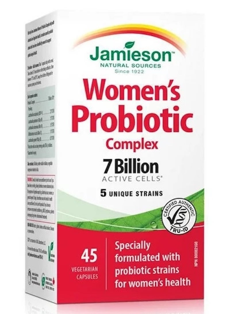 Jamieson Probiotic Complex for Women 7 Billion Active Cells 45 Capsules