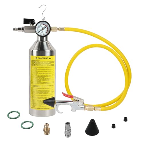 KAISAL AC Flush Kit Pressure Regulating&Relief Valve AC Cleaner Real-time Monitoring Pressure Gauge AC Cleaning Kit with Spray Head & Hook & 3.5FT Hose&Fitting for Air Conditioner Pipe, Condenser, Evaporator - Image 1