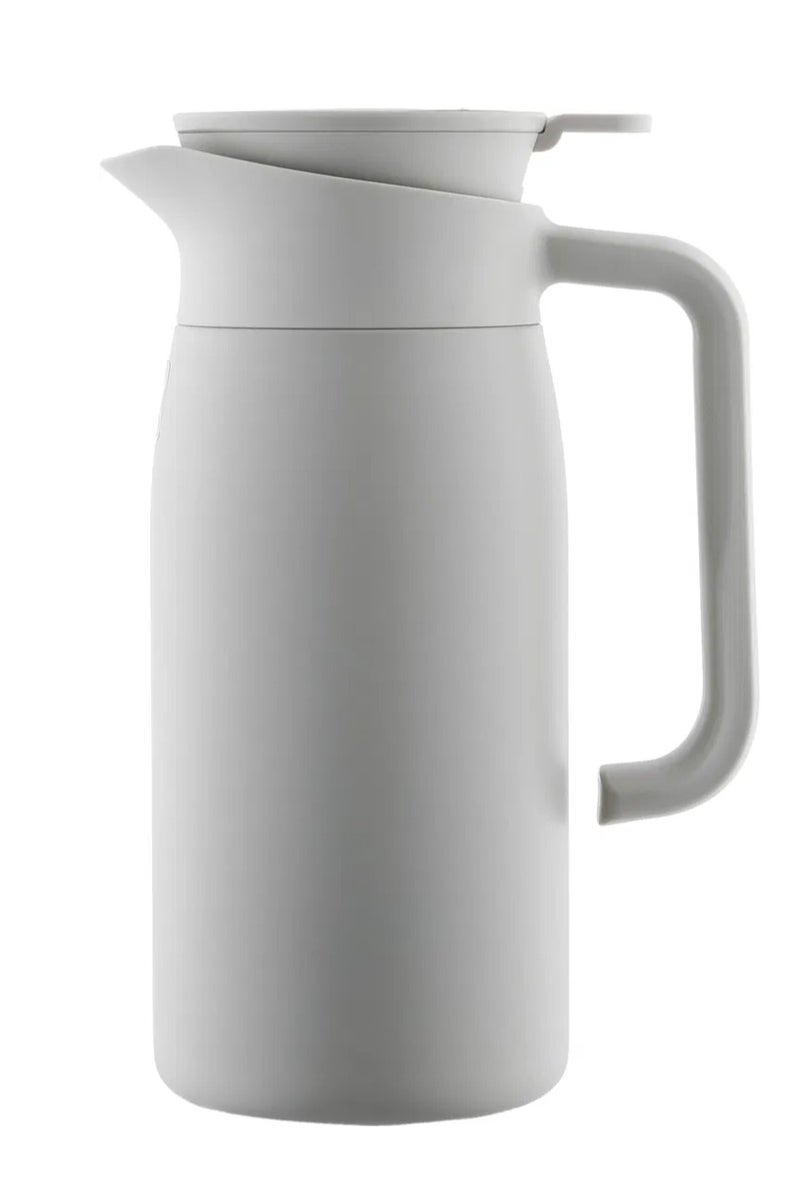 السيف غاليري ترمس رنا السيف غاليري، 1.10 لتر، حافظة داخلية استيل، هيكل خارجي استيل، شاشة لمس - رمادي فاتح - Image 1